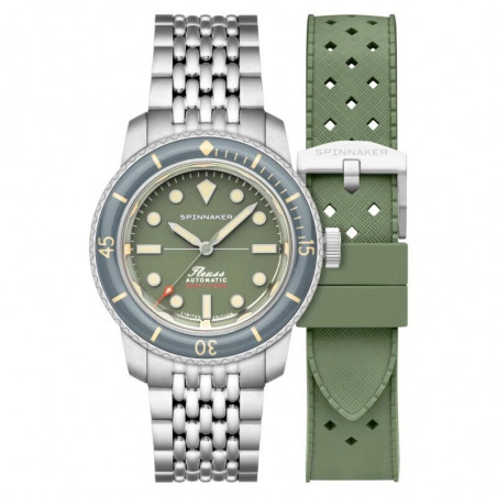 Spinnaker Watch - Fleuss 40 Automatic 145th Limited Edition - SP-5133-88 - Fern Grey