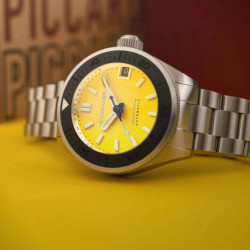 Spinnaker Watch - Piccard Automatic - SP-5098-44 - Lemon Yellow