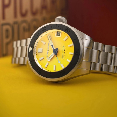 Spinnaker Watch - Piccard Automatic - SP-5098-44 - Lemon Yellow