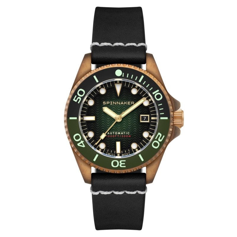 Montre SPINNAKER - TESEI BRONZE SWISS AUTOMATIC - SP-5060-0B - FOREST GREEN