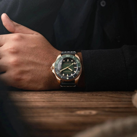 Montre SPINNAKER - TESEI BRONZE SWISS AUTOMATIC - SP-5060-0B - FOREST GREEN