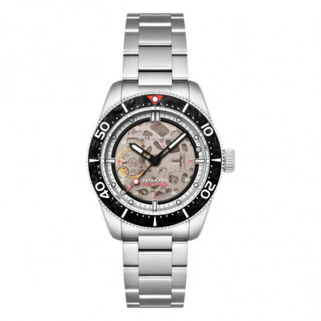Montre SPINNAKER - CROFT 42 SKELETON AUTOMATIC - SP-5134-11 - CARBON BLACK