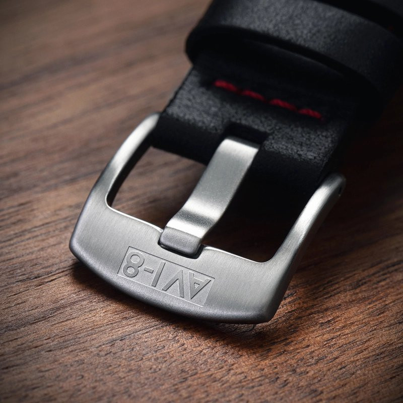 Montre AVI-8 - HAWKER HUNTER ATLAS GMT AUTOMATIC - DEVIL BLACK - AV-4122-01