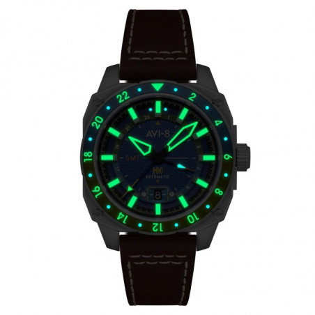 AVI-8 Watch - Hawker Hunter Atlas GMT Automatic - Earth Blue- AV-4122-02