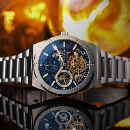 Montre Earnshaw – Drake Dual Time Automatic  – ES-8291-22