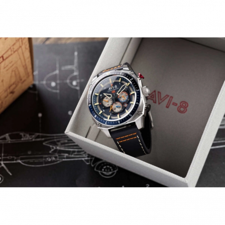 AVI-8 Watch – Hawker Hunter Dual Time Chrono – AV-4100-02