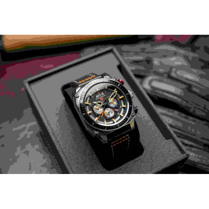 Montre AVI-8 – Hawker Hunter Dual Time Chrono – AV-4100-02
