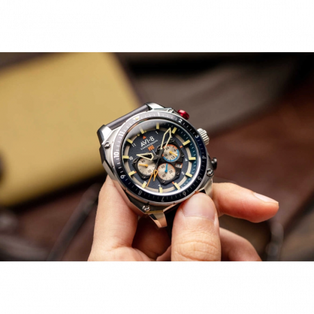AVI-8 Watch – Hawker Hunter Dual Time Chrono – AV-4100-02