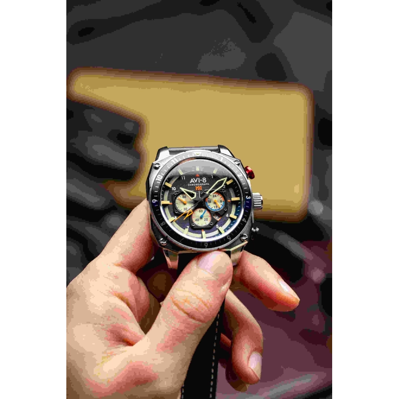 AVI-8 Watch – Hawker Hunter Dual Time Chrono – AV-4100-02