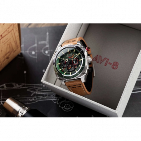 AVI-8 Watch – Hawker Hunter Dual Time Chrono – AV-4100-01