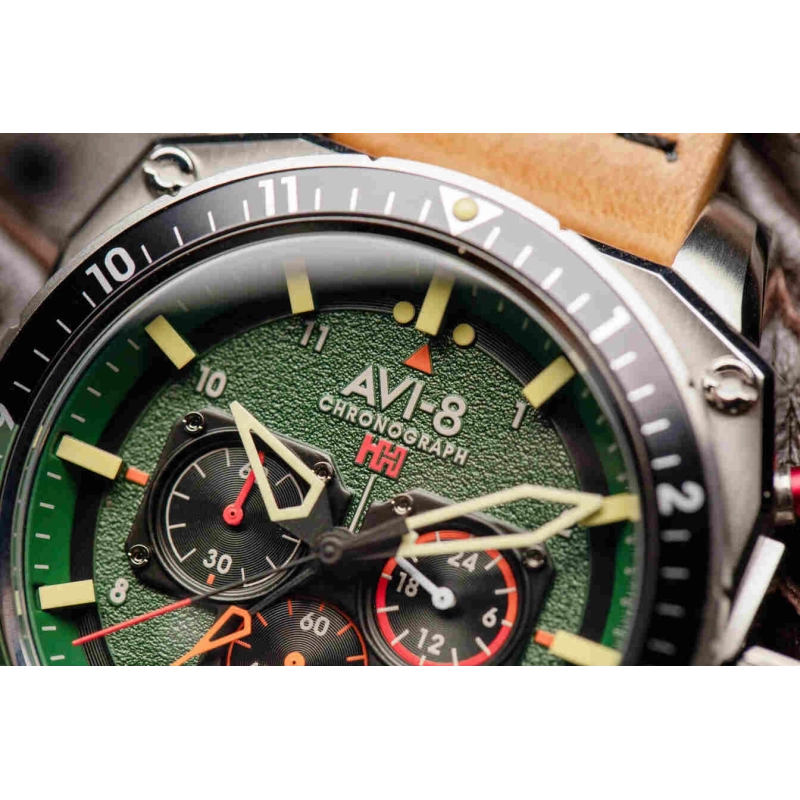 AVI-8 Watch – Hawker Hunter Dual Time Chrono – AV-4100-01