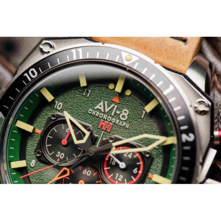 AVI-8 Watch – Hawker Hunter Dual Time Chrono – AV-4100-01