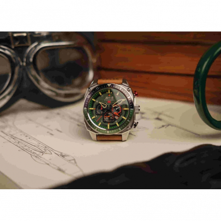 AVI-8 Watch – Hawker Hunter Dual Time Chrono – AV-4100-01