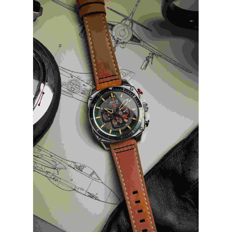 Montre AVI-8 – Hawker Hunter Dual Time Chrono – AV-4100-01