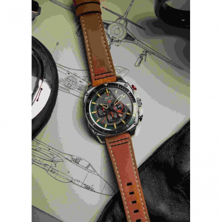 AVI-8 Watch – Hawker Hunter Dual Time Chrono – AV-4100-01