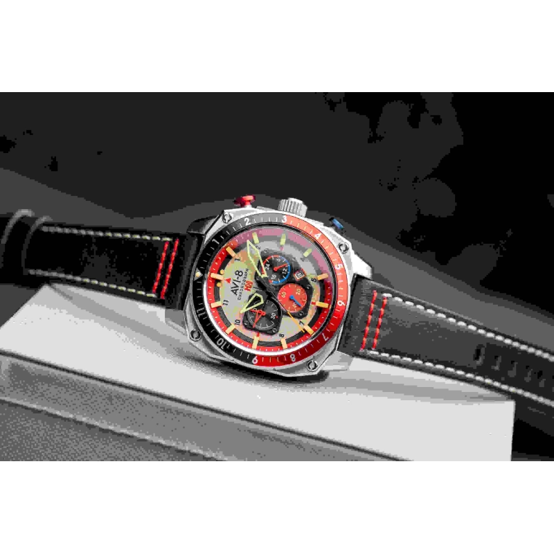 Montre AVI-8 – Hawker Hunter Dual Time Chrono – AV-4100-03