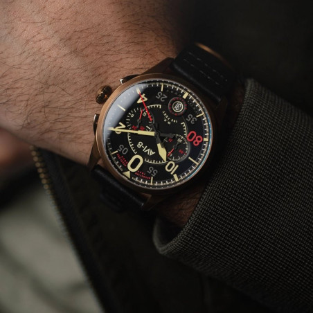 Montre AVI-8 - SPITFIRE LOCK CHRONOGRAPH D-DAY 80 LIMITED EDITION - Sword - AV-4089-0A