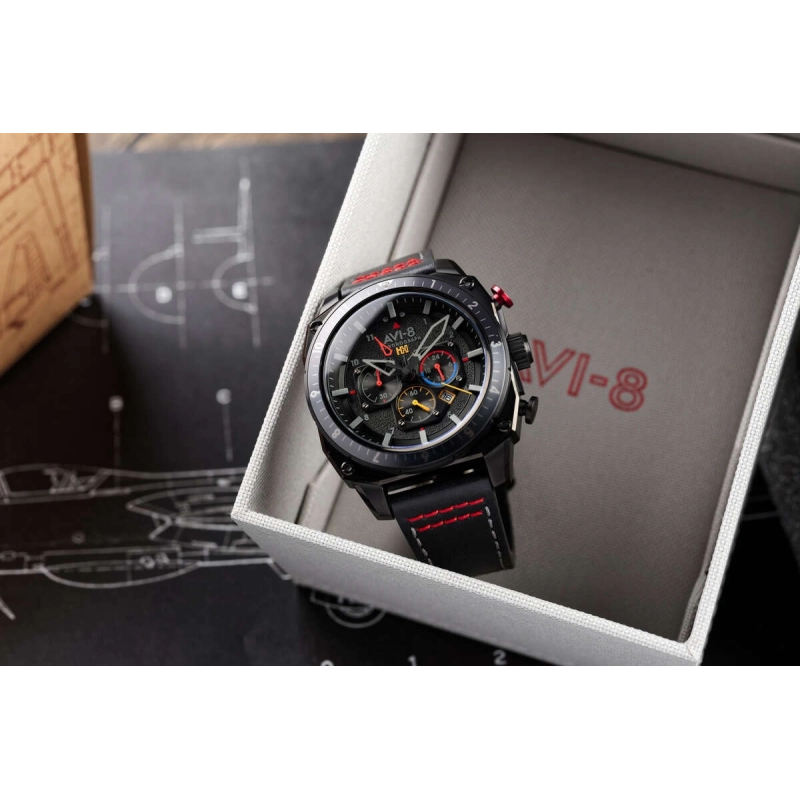 AVI-8 Watch – Hawker Hunter Dual Time Chrono – AV-4100-04