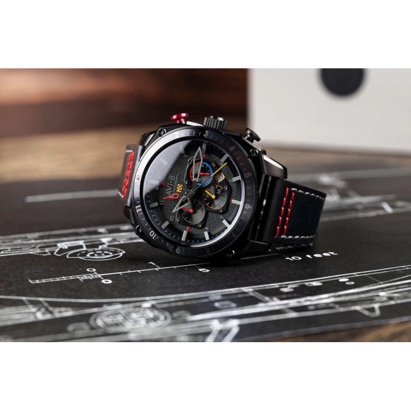 AVI-8 Watch – Hawker Hunter Dual Time Chrono – AV-4100-04