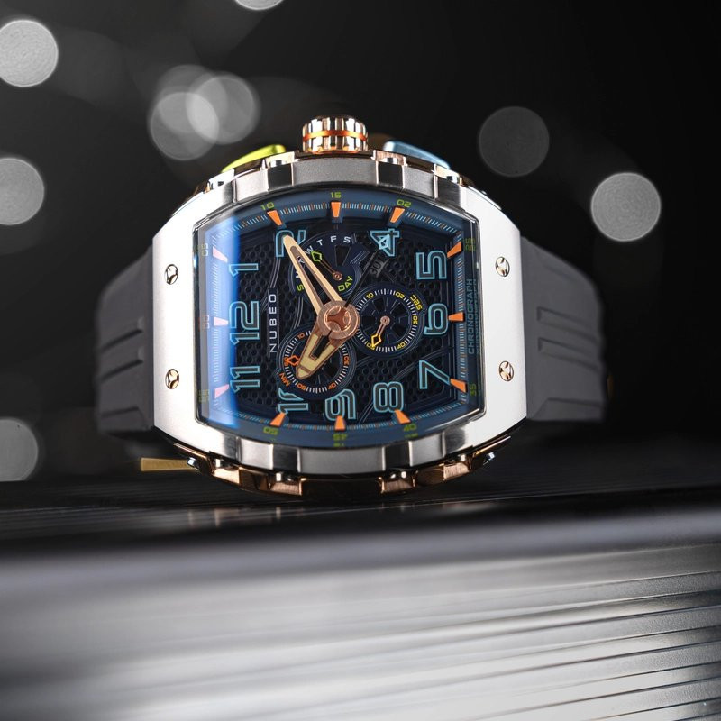 Montre NUBEO – MAGELLAN CHRONOGRAPH RETROGRADE – NB-6088-01 - ASTEROID BLUE