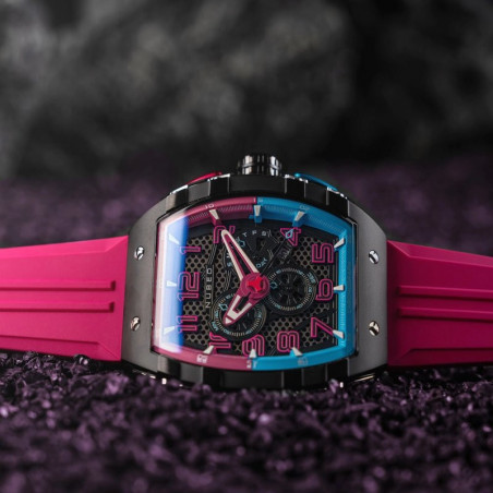 Montre NUBEO – MAGELLAN RETROGRADE CHRONOGRAPH – NB-6088-07 – BUBBLEGUM PINK