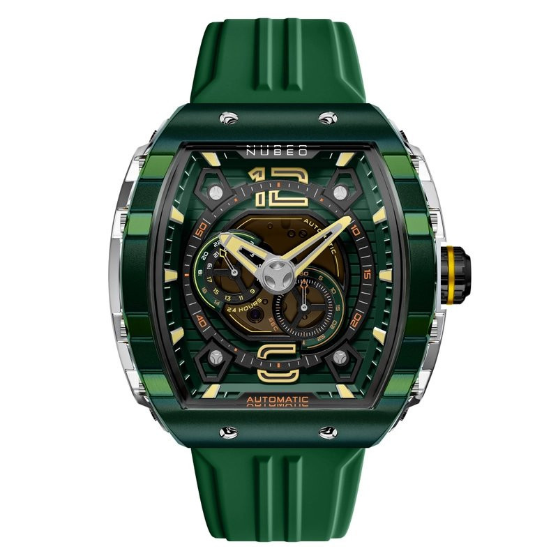 Montre NUBEO – MAGELLAN 24H AUTOMATIC – NB-6087-05 – DARK GREEN
