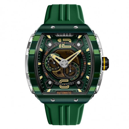 Montre NUBEO – MAGELLAN 24H AUTOMATIC – NB-6087-05 – DARK GREEN