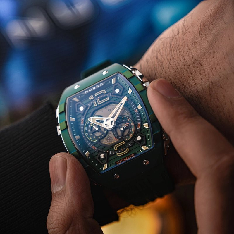 Montre NUBEO – MAGELLAN 24H AUTOMATIC – NB-6087-05 – DARK GREEN
