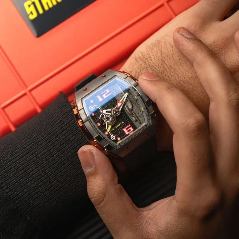 Montre NUBEO – MAGELLAN AUTOMATIC STAR TREK WARP SPEED LIMITED EDITION – NB-6106-04 – RIKER BLACK