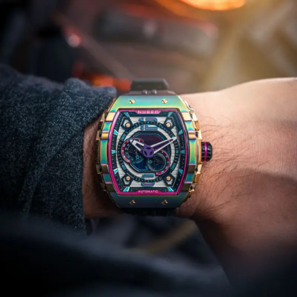 Montre NUBEO – MAGELLAN 24H AUTOMATIC – NB-6087-03 – IRIDESCENT GOLD -