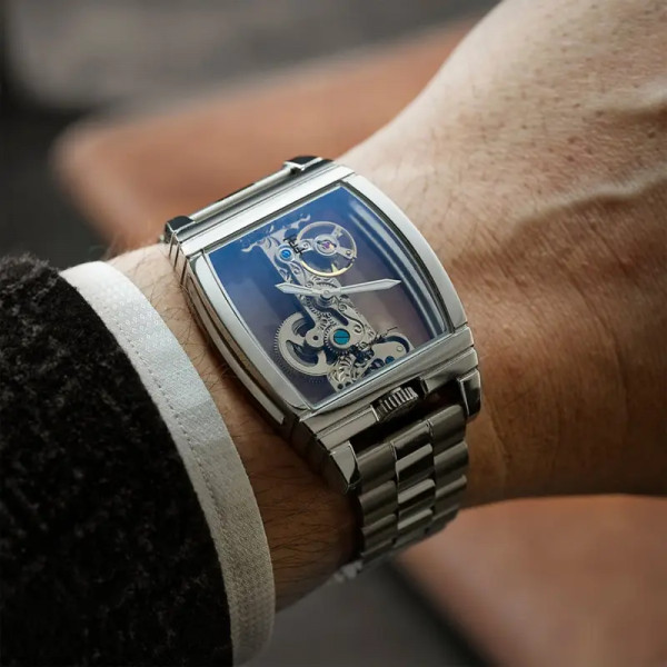 Montre Earnshaw -  Discovery Wolver Bridge Mechanical  – ES-8299-11 – All Steel