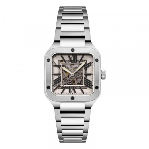 Montre Earnshaw -  ENGINEER LENNOX SKELETON AUTOMATIC – ES-8303-22 – Tan Black