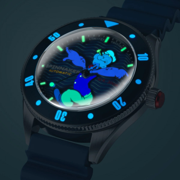 Spinnaker Watch - Challenger Automatic - Popeye Anchor Arms Limited Edition Blue Buoy - SP-5163-02