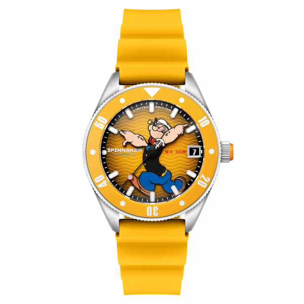 Spinnaker Watch - Challenger Automatic - Popeye Anchor Arms Limited Edition Corncob Yellow - SP-5163-01