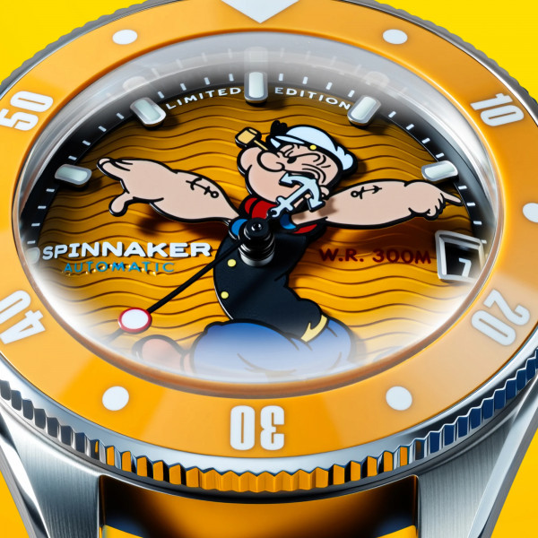 Montre Spinnaker - Challenger Automatic - Popeye Anchor Arms Limited Edition Corncob Yellow - SP-5163-01