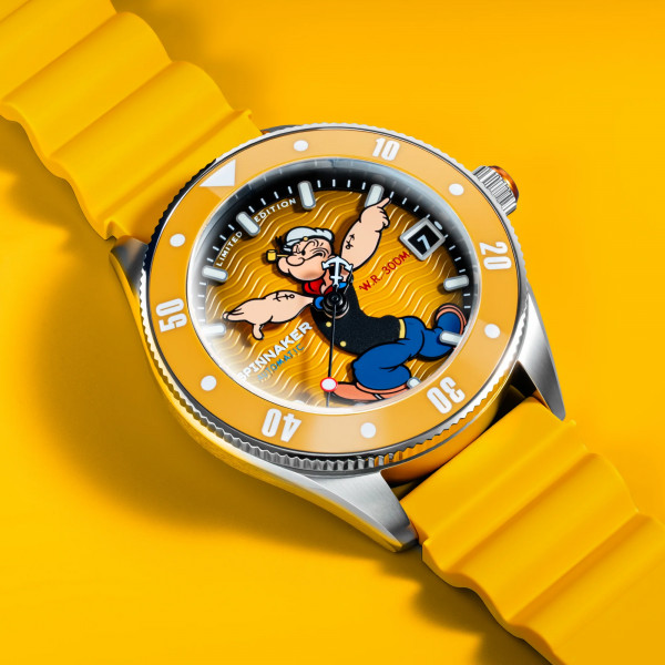 Montre Spinnaker - Challenger Automatic - Popeye Anchor Arms Limited Edition Corncob Yellow - SP-5163-01
