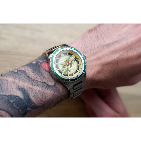 Montre Spinnaker - Hass MCS Automatic Limited Edition Turtle Green -  SP-5123-11