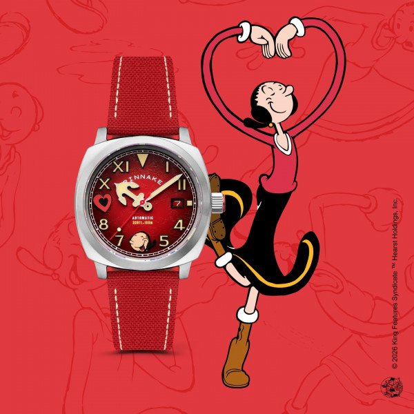 Montre Spinnaker - Hull California Automatic Popeye Sailors And Sweethearts Limited Edition - SP-5169-02 - Olive Oyl Red