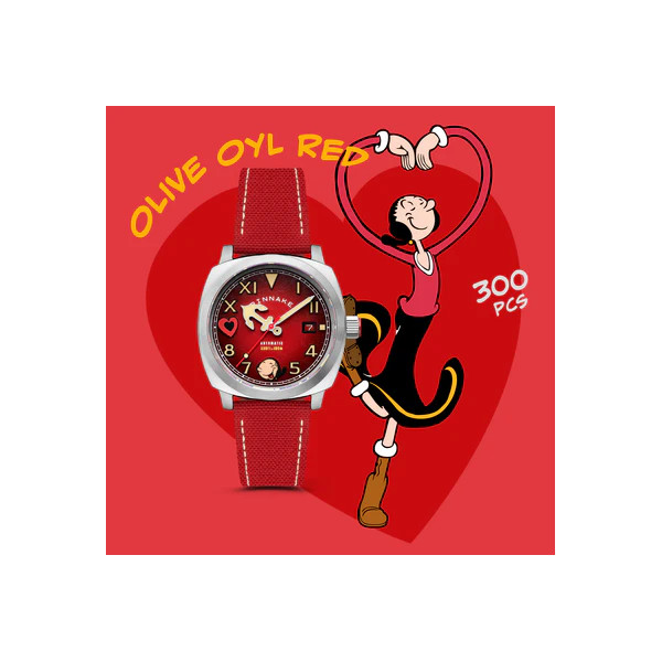 Spinnaker Watch - Hull California Automatic Popeye Sailors And Sweethearts Limited Edition - SP-5169-02 - Olive Oyl Red