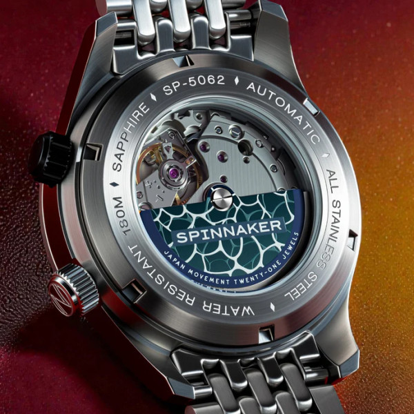 Spinnaker Watch - Bradner Automatic - SP-5062-55 - Red Reef