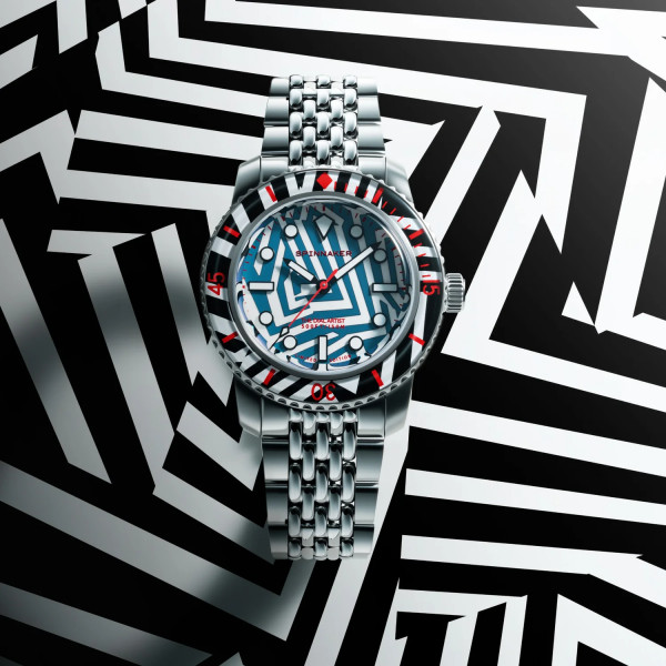Montre Spinnaker -  Fleuss 40 Automatic Razzle Dazzle Limited Edition - SP-5165-11 - Noir Illumination