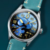 Avi-8 Watch -  Spitfire Peanuts Snoopy Flying Ace 24 Hour Automatic Limited Edition - AV-4150-03 - Azure Blue