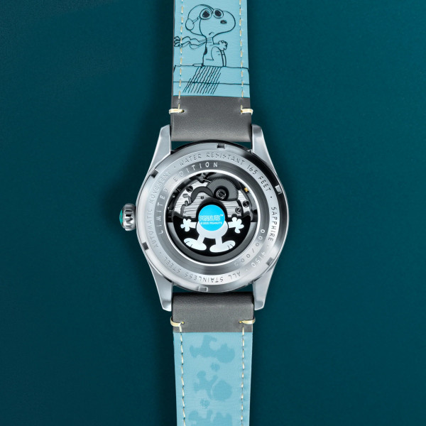 Montre Avi-8 -  Spitfire Peanuts Snoopy Flying Ace 24 Hour Automatic Limited Edition - AV-4150-01 - Charcoal Grey