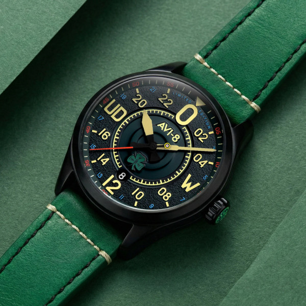 Avi-8 Watch - Spitfire Smith Automatic St. Patrick's Day Limited Edition - AV-4154-01 - Paddy Green
