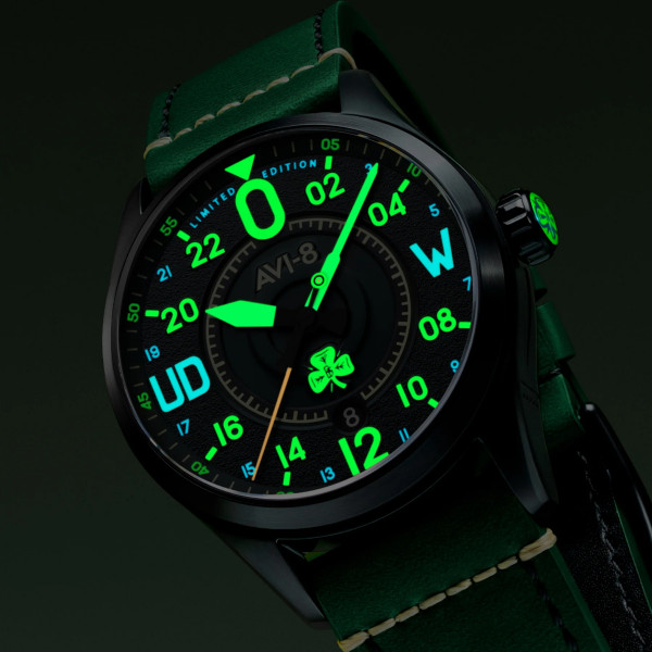 Montre Avi-8 - Spitfire Smith Automatic St. Patrick's Day Limited Edition - AV-4154-01 - Paddy Green