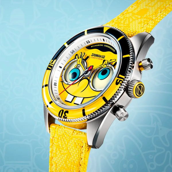 Montre Spinnaker -  Fleuss Mechanical Chronograph Spongebob Squarepants Eyedial Limited Edition - SP-5153-01 - Googly Yellow