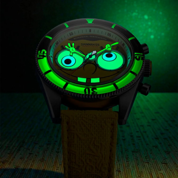 Montre Spinnaker -  Fleuss Mechanical Chronograph Spongebob Squarepants Eyedial Limited Edition - SP-5153-01 - Googly Yellow