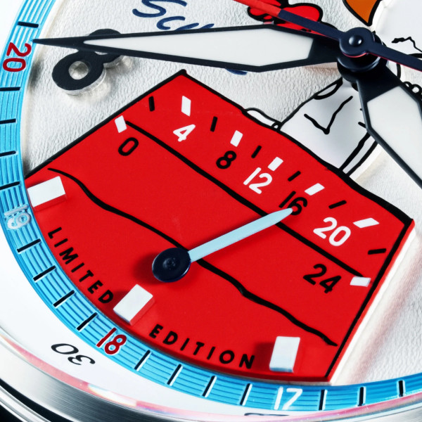 Montre Avi-8 - Hawker Hurricane Mckellar Dual Time Peanuts Snoopy Flying Ace Limited Edition - AV-4151-02 - Aero Blue