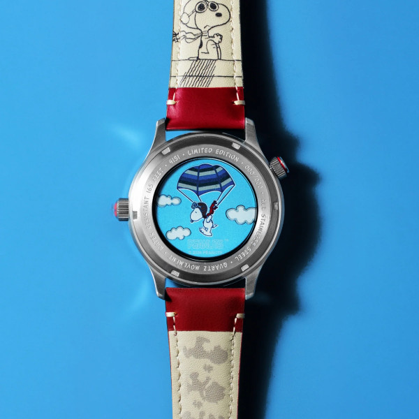Montre Avi-8 - Hawker Hurricane Mckellar Dual Time Peanuts Snoopy Flying Ace Limited Edition - AV-4151-03 - Ruby Ace