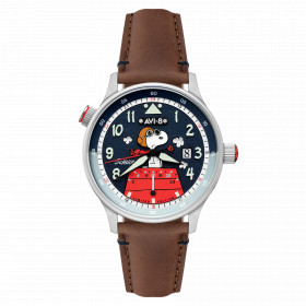 Montre Avi-8 - Hawker Hurricane Mckellar Dual Time Peanuts Snoopy Flying Ace Limited Edition - AV-4151-04 - Azure Aviator